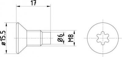 Hella 8DZ 355 209-041 болт, диск тормозного механизма на RENAULT LOGAN I универсал (KS_)