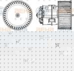 Hella 8EW 351 104-441 вентилятор салона на AUDI Q5 (8R)