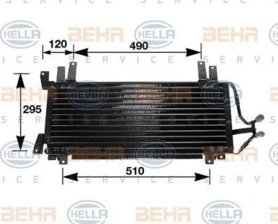 Hella 8FC 351 035-341 конденсатор, кондиционер на RENAULT 21 (B48_)