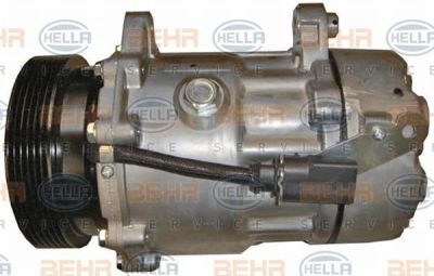 HELLA Компрессор кондиционера AUDI A3/VW GOLF IV/BORA/SKODA OCTAVIA 97- (7M3 820 803 B, 8FK351127-981)