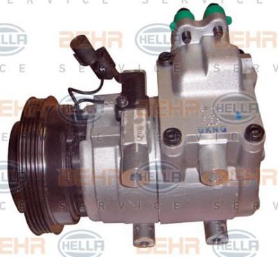 HELLA Компрессор кондиционера Hyundai Elantra 1.8-2.0 00-03 (8FK351273-181)