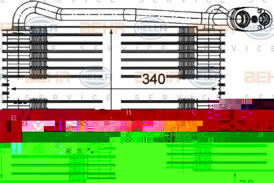 Hella 8FV 351 210-171 испаритель, кондиционер на SKODA SUPERB (3U4)
