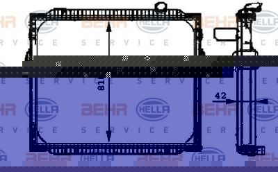 Hella 8MK 376 721-661 радиатор, охлаждение двигателя на RENAULT TRUCKS Premium