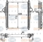 Hella 8ML 376 733-401 интеркулер на MAN TGM