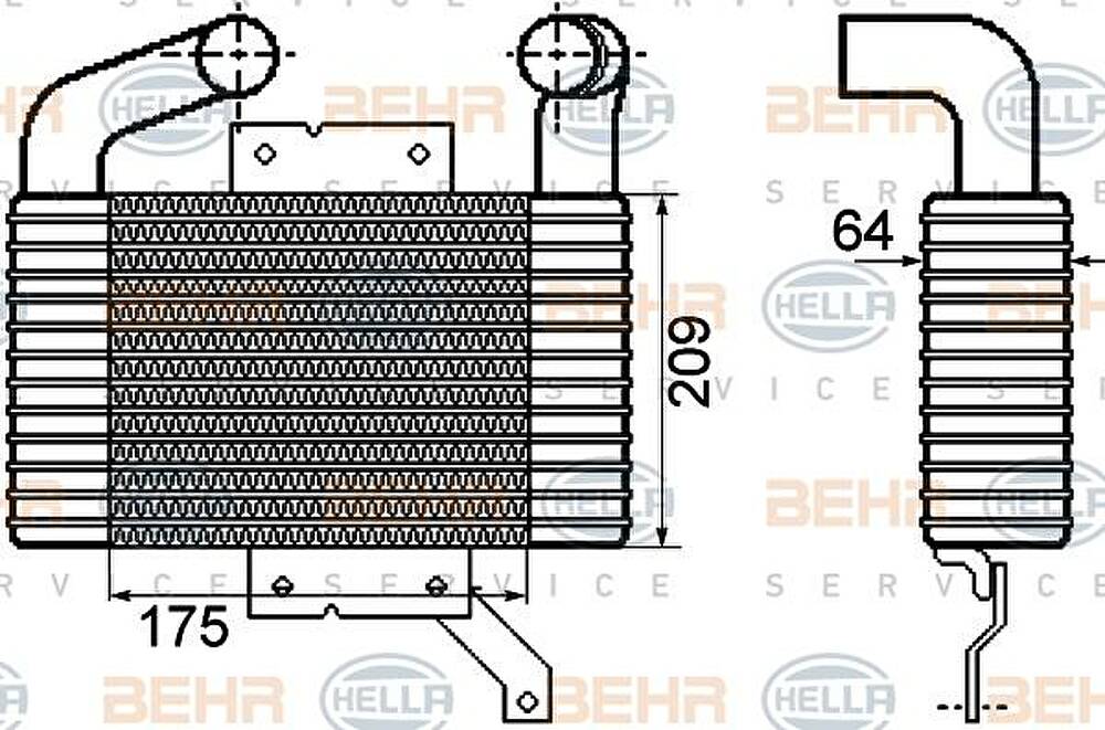 Hella 8ML 376 756-571 интеркулер на MAZDA 626 V Hatchback (GF)