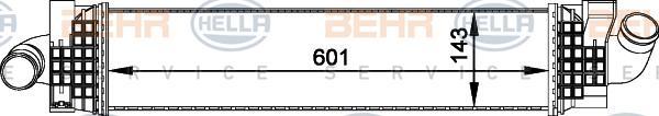 Hella 8ML 376 765-031 интеркулер на FORD FOCUS II седан (DA_)