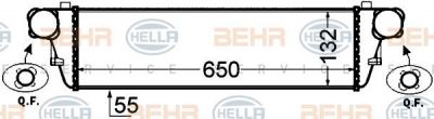 Hella 8ML 376 776-351 интеркулер на MERCEDES-BENZ C-CLASS купе (CL203)