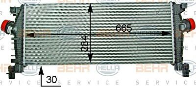 Hella 8ML 376 910-211 интеркулер на OPEL INSIGNIA