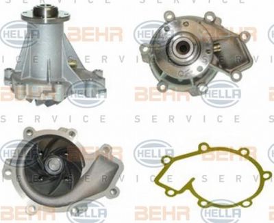 Hella 8MP 376 800-741 водяной насос на MERCEDES-BENZ T1 c бортовой платформой/ходовая часть (602)