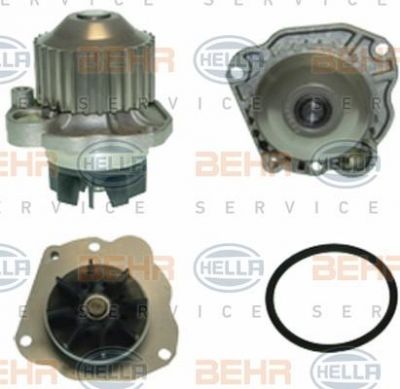 Hella 8MP 376 803-021 водяной насос на PEUGEOT 607 (9D, 9U)