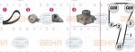Hella 8MP 376 810-831 водяной насос + комплект зубчатого ремня на VOLVO V40 универсал (VW)