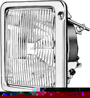 Hella 9AG 104 328-001 рамка, основная фара на INTERNATIONAL HARV. 844