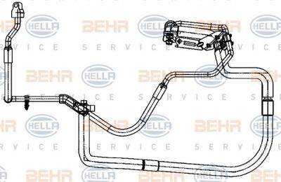Hella 9GS 351 338-331 трубопровод высокого / низкого давления, кондицион на FORD TRANSIT фургон