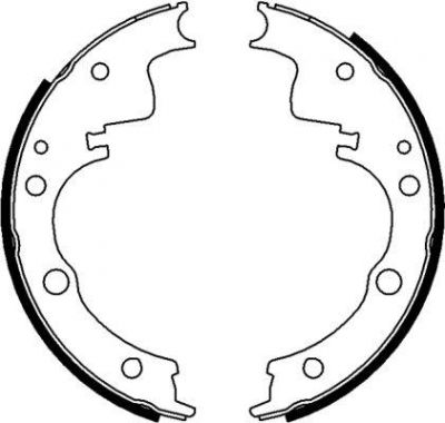 Hella комплект тормозных колодок на LDV 400 автобус (8DB 355 000-321)