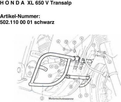HEPCO BECKER ZZZ-sonstige Teile дуги XL650V Transalp (111111)