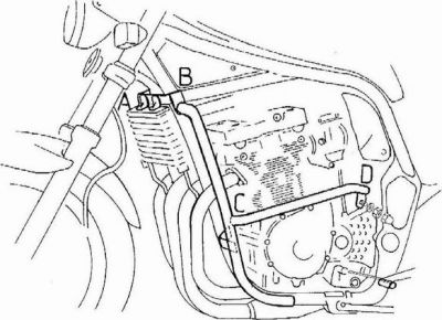 HEPCO BECKER Дуги GSF-1200-00 S/N BANDIT черный (501309 0002)