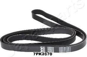 JapanParts DV-7PK2670 поликлиновой ремень на NISSAN NAVARA (D40)