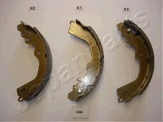 JAPANPARTS Колодки барабанные MITSUBISHI Galant 92-96/Lancer 8 (205x36mm) (GF-586AF)