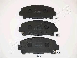 JAPANPARTS Колодки пер.HONDA ACCORD IX 2.4 08=> (PA-409AF)