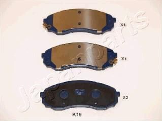 JAPANPARTS Колодки передние HYUNDAI H-1/Starex/KIA Carnival III (PA-K19AF) JAPANPARTS Колодки передние HYUNDAI H-1/Starex/KIA Carnival III (PA-K19AF)