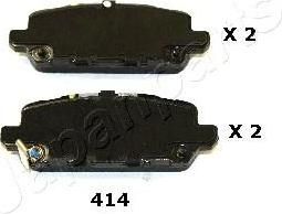 JapanParts PP-414AF комплект тормозных колодок, дисковый тормоз на HONDA HR-V (RU)