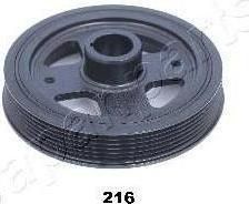 JapanParts PU-216 ременный шкив, коленчатый вал на TOYOTA PRIUS PLUS (ZVW4_)