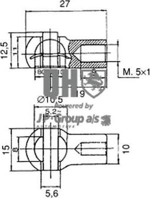 JP 3081200309 газовая пружина, крышка багажник на ALFA ROMEO 156 (932)