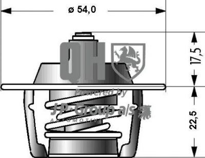 JP 4114600519 термостат, охлаждающая жидкость на PEUGEOT 306 (7B, N3, N5)