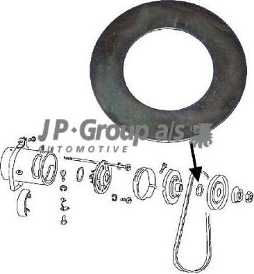 JP 8190500406 ременный шкив, генератор на VW KAEFER