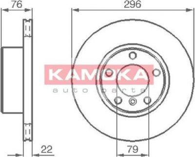 KAMOKA 1031668 тормозной диск на 5 (E39)