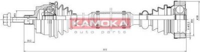 KAMOKA VW1138930 приводной вал на VW PASSAT Variant (3B6)
