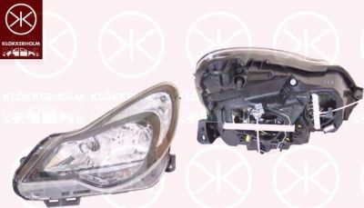 KLOKKERHOLM 50240148 основная фара на OPEL CORSA D