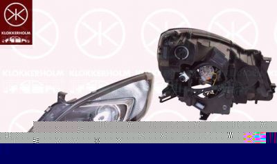 KLOKKERHOLM 50640142 основная фара на OPEL ZAFIRA TOURER C (P12)