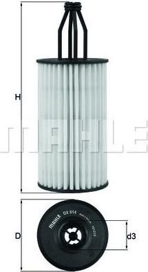 KNECHT Фильтр масляный MB (W212) 3.5-5.0 11- (OX814DEco)