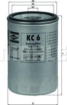 KNECHT/MAHLE Фильтр топливный FORD (PP8452, KC6)