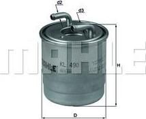KNECHT/MAHLE Фильтр топливный MB (6420920301, KL490D)