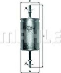 KNECHT/MAHLE Фильтр топливный MAZDA 3/FORD/VOLVO (KL559, KL559)