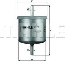 KNECHT/MAHLE Фильтр топливный FORD MAZDA (1022150, KL61)