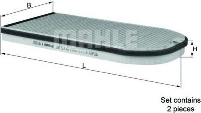 Knecht/Mahle LAK 613/S фильтр, воздух во внутренном пространстве на 7 (E38)