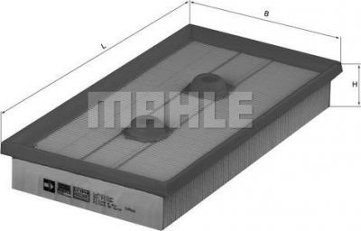 Knecht/Mahle LX 1643 воздушный фильтр на VW JETTA III (1K2)