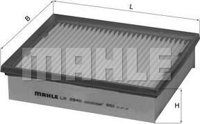 Knecht/Mahle LX 2840 воздушный фильтр на RENAULT LAGUNA III (BT0/1)