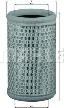 Knecht/Mahle LX 646/1 воздушный фильтр на RENAULT CLIO I (B/C57_, 5/357_)