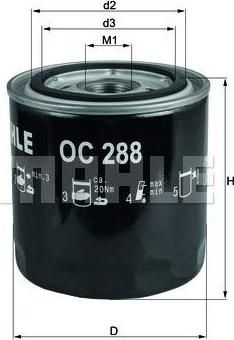 KNECHT/MAHLE Фильтр масляный FORD MONDEO 2.5-3.0 (4137784, OC288) KNECHT/MAHLE Фильтр масляный FORD MONDEO 2.5-3.0 (4137784, OC288)