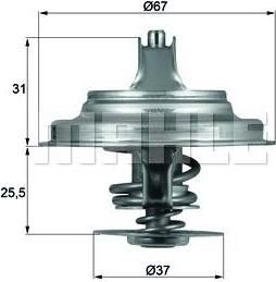 Knecht/Mahle TX 25 87D термостат, охлаждающая жидкость на VW PASSAT Variant (3B6) Knecht/Mahle TX 25 87D термостат, охлаждающая жидкость на VW PASSAT Variant (3B6)