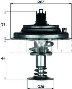 Knecht/Mahle TX 26 71D1 термостат, охлаждающая жидкость на MERCEDES-BENZ S-CLASS (W126)
