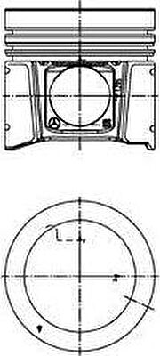 Kolbenschmidt 40332620 поршень на MERCEDES-BENZ AXOR 2