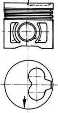 KOLBENSCHMIDT Поршнекомплект VW 1,9D 1X,1Y,AEF,AAB D=80,01 (91386620)