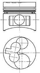 Kolbenschmidt 94514600 поршень на OPEL CORSA B (73_, 78_, 79_)