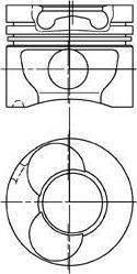 KOLBENSCHMIDT Поршнекомплект Mercedes 89,5 (94823710)