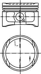 KOLBENSCHMIDT Поршень ДВС Seat. VW Golf 1.6i 16V=76.5 1.2x1.5x2.5 std99> (99563600)